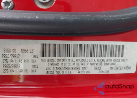 2016 Ram 1500 Laramie z USA, uszkodzony, nr VIN 1C6RR7NM8GS163020